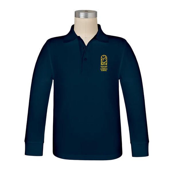 St. Gregory Long Sleeve Pique Polo