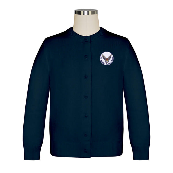 St. Matthew Catholic Long Sleeve Crew Neck Button Cardigan
