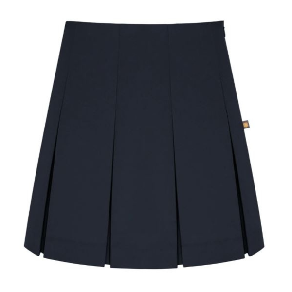 High Waist Box Pleat Skirt