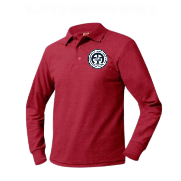 Our Lady of Mount Carmel Pique Long Sleeve Polo