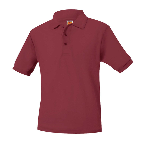 Unisex Pique Short Sleeve Polo Cardinal