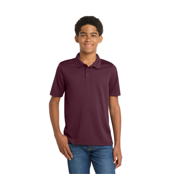 Unisex Maroon/Wine Performance Dry Fit Polo