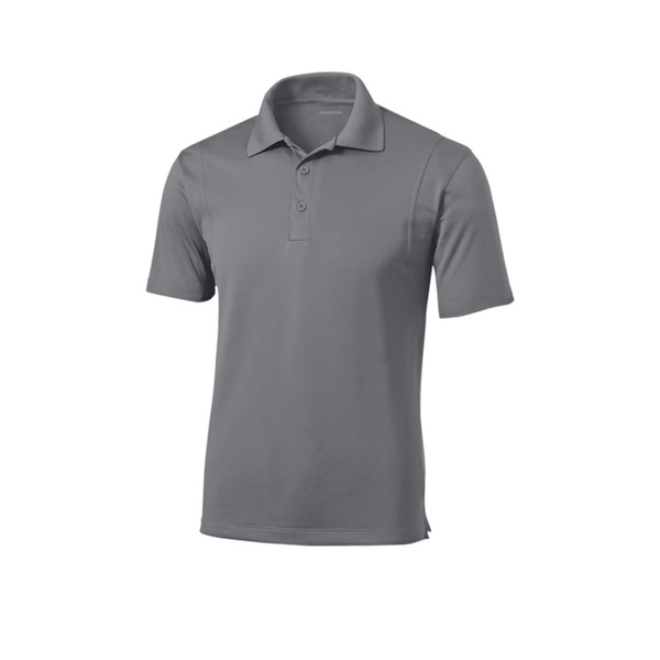 Unisex Grey Performance Dry Fit Polo Essential