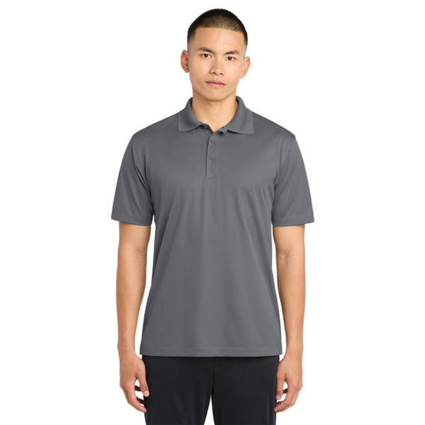 Unisex Grey Performance Dry Fit Polo Essential
