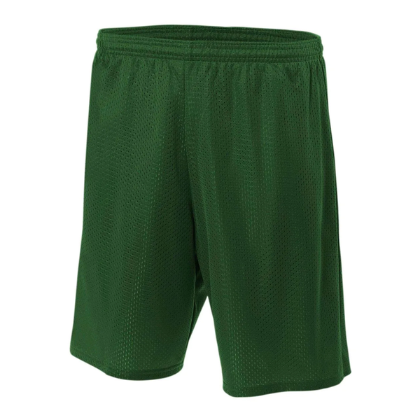 Green Unisex Mesh PE Shorts