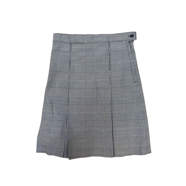 Rancho Solano Kick Pleat Plaid Skirt