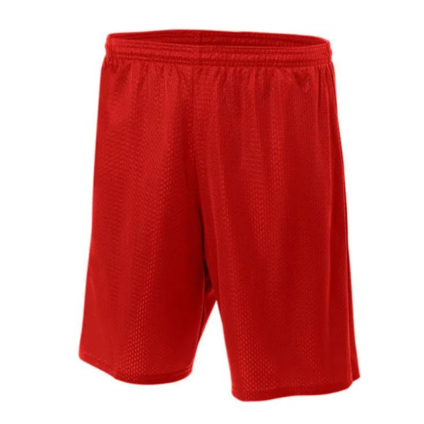 Red Mesh PE Shorts