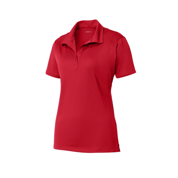 Red Female Performance Dry Fit Polo
