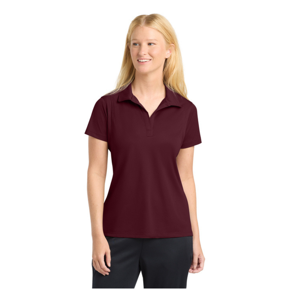 Maroon Female Performance Dry Fit Polo Essential