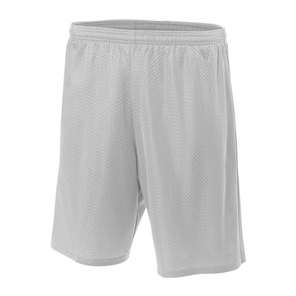 Silver Unisex Mesh PE Shorts