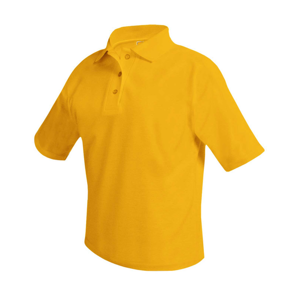Gold Unisex Pique Short Sleeve Polo
