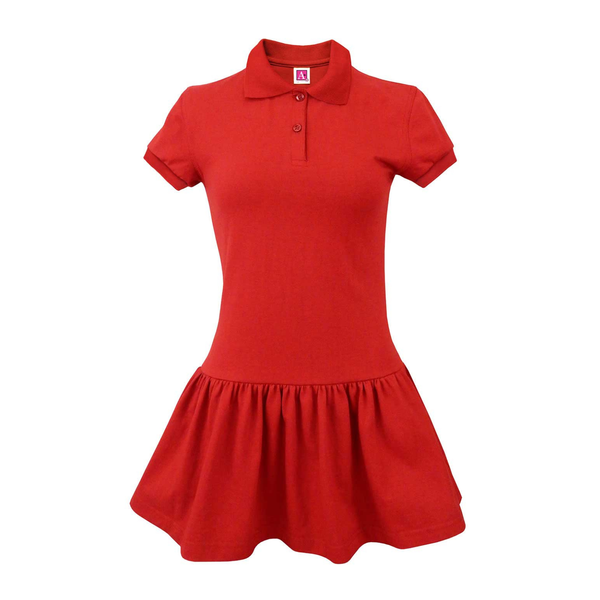 Red Girls Jersey Dress