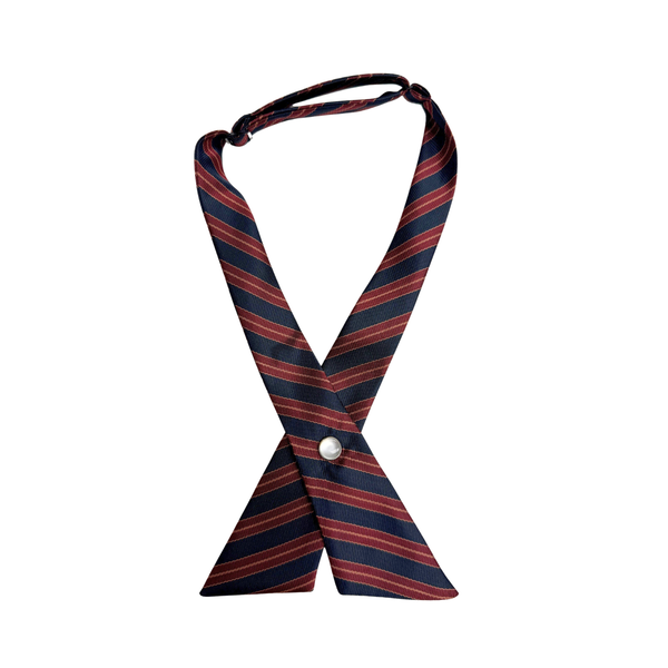Villa De Marie Tri Colored Cross Over Tie