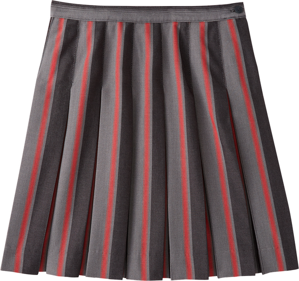 Loretto High Hipstitch Box Pleat Skirt