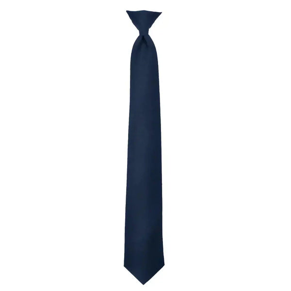 Clip-On Navy Tie