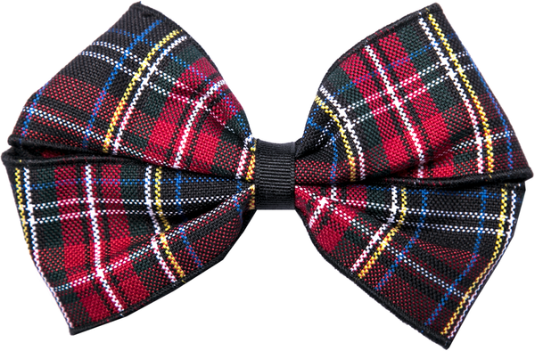 PLD56 MacBeth Plaid Pinch Clip Bow