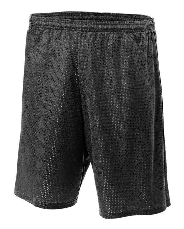 Black Lined Tricot Mesh PE Short