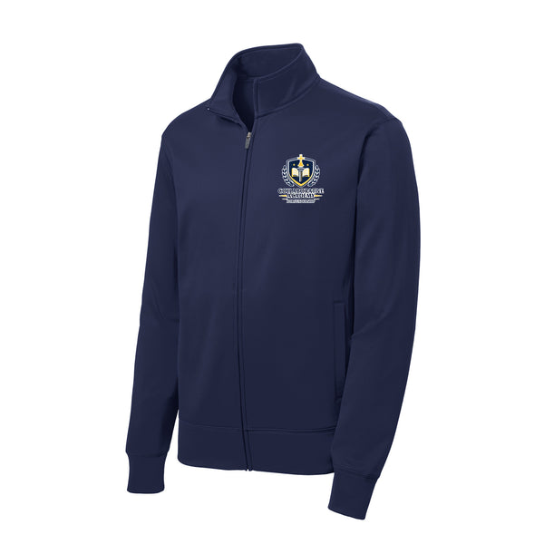 CAL Unisex Navy Full Zip Athletic Lightweight Jacket