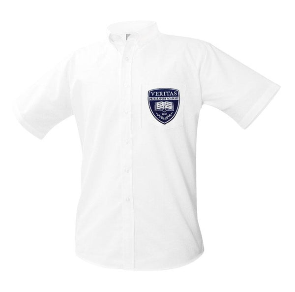 Veritas Prep Male Oxford Short Sleeve  - Patch on the pocket