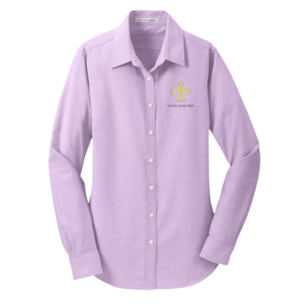 Notre Dame Female Oxford Long Sleeve Blouse