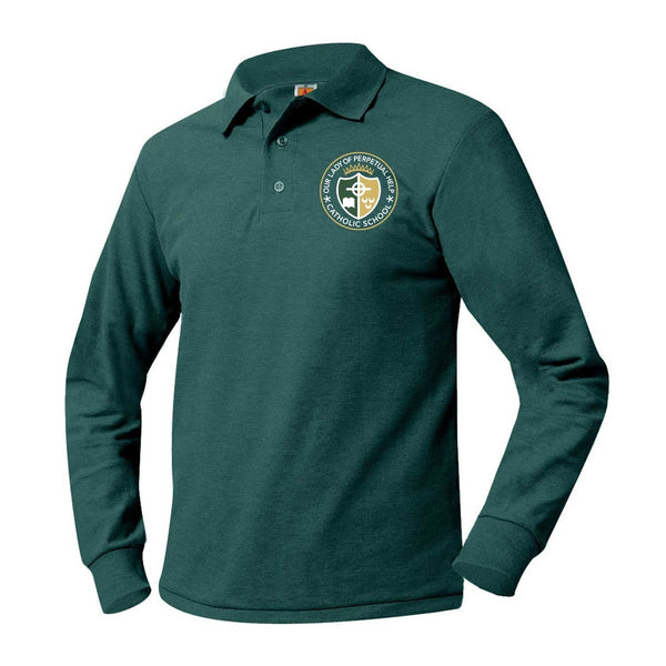 Our Lady of Perpetual Help Unisex Pique Long Sleeve Polo