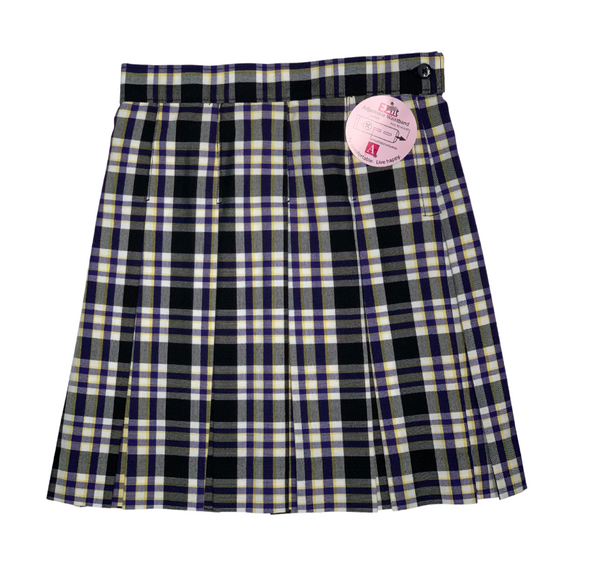 Notre Dame Box Pleat Plaid Skirt