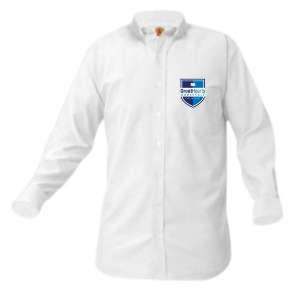 Roosevelt Prep Male Oxford Long Sleeve (9TH GRADE ONLY) - Patch on the pocket