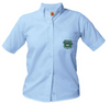 Arete Prep Academy Female Oxford Short Sleeve Blouse - Patch on the pocket