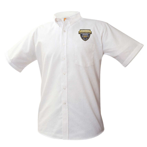 Lincoln Prep Male Oxford Short Sleeve - Patch above the pocket